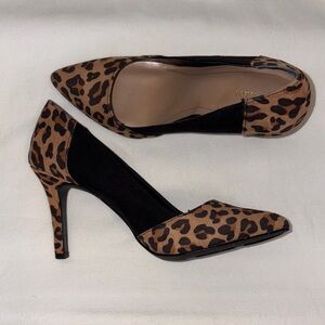 Style & Co. Leopard Print D'Orsay Pumps in Brown and Black